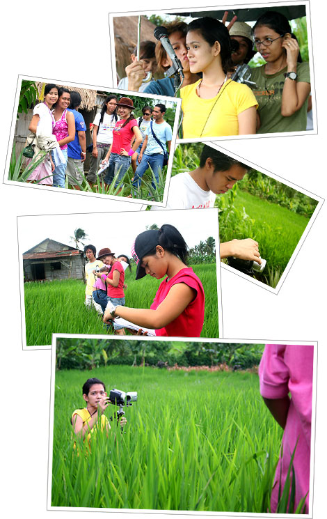 UP Cinema Arts Society on location at Silang, Cavite