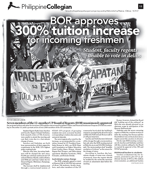 Philippine Collegian Issue 11