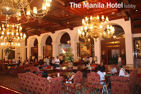 The Manila Hotel lobby