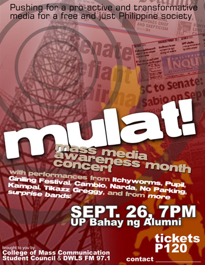 MULAT! The Mass Media Awareness Month Concert