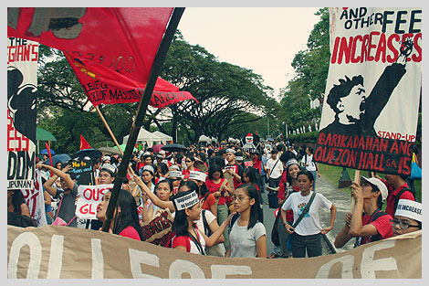 Anti-Tuition Fee Increase protest