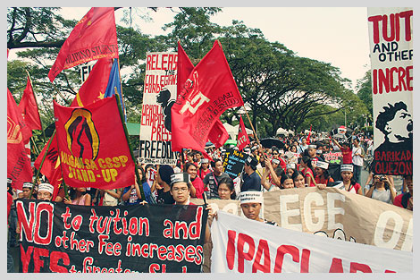 Anti-Tuition Fee Increase protest