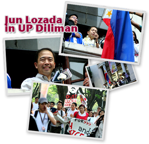 Jun Lozada in UP Diliman
