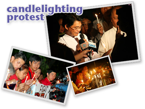 Interfaith candle-lighting at UP Diliman