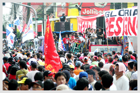 Anti-Arroyo Rally in Mendiola, February 25, 2008