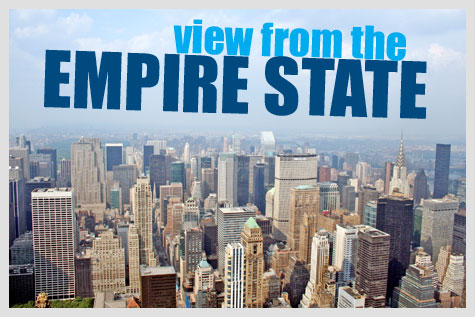 view from atop the Empire State Building