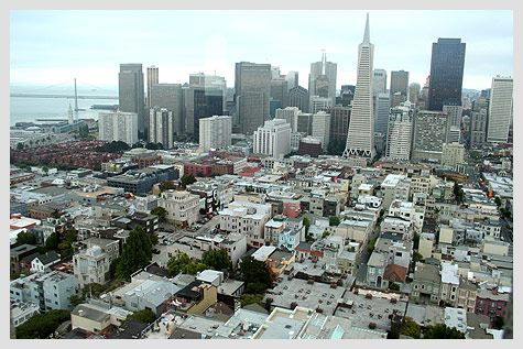 San Francisco view from Coit Tower