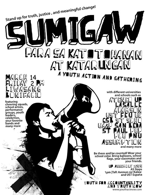 Sumama sa Liwasang Bonifacio, Marso 14!